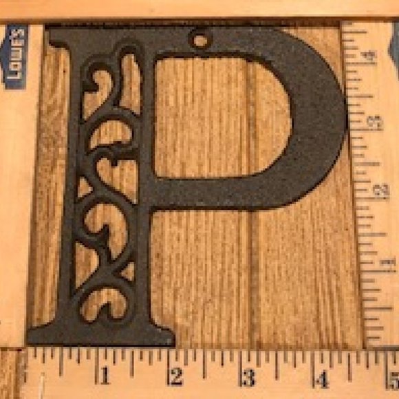 Cast Iron Letter "K" 4 5/8"tall Ornate Raw Cast Iron Ready to Paint 0184-0557-K - Picture 12 of 16